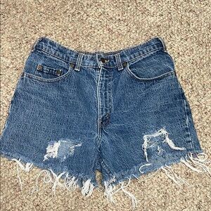 Vintage 90s Levi’s Denim Distressed Women's Shorts
